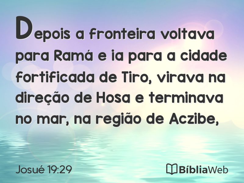 Josué 19:29 em imagem para compartilhar