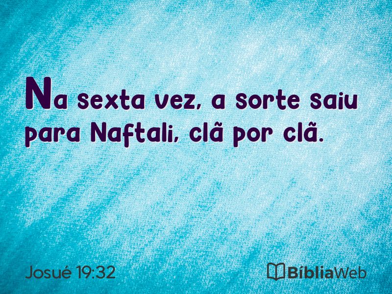 Josué 19:32 em imagem para compartilhar