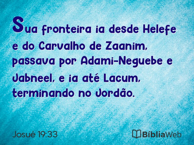 Josué 19:33 em imagem para compartilhar