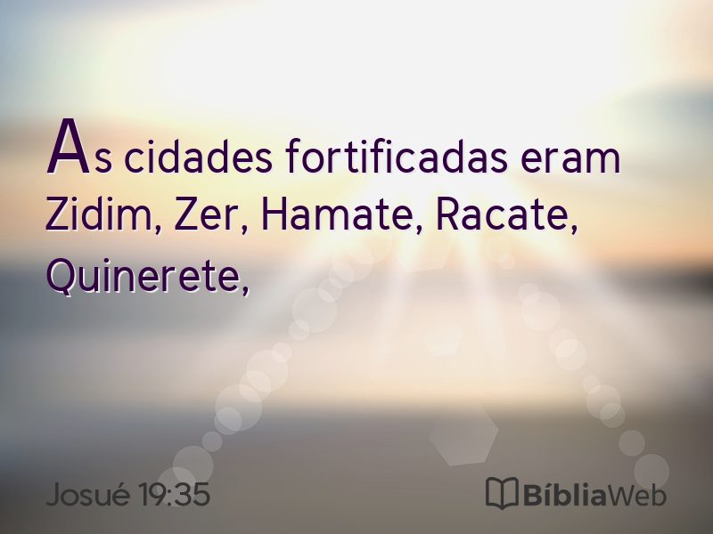 Josué 19:35 em imagem para compartilhar
