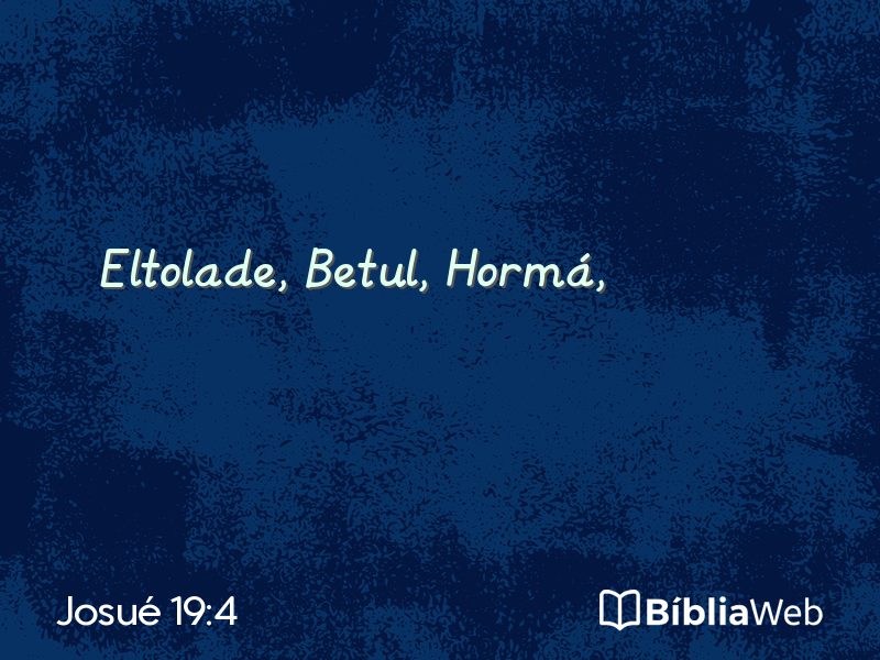 Josué 19:4 em imagem para compartilhar