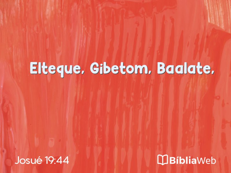 Josué 19:44 em imagem para compartilhar
