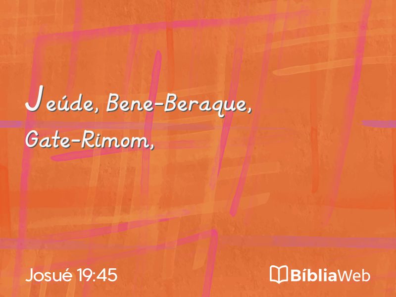 Josué 19:45 em imagem para compartilhar