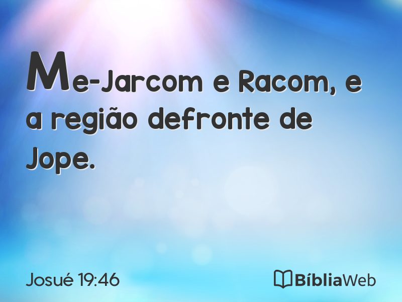 Josué 19:46 em imagem para compartilhar