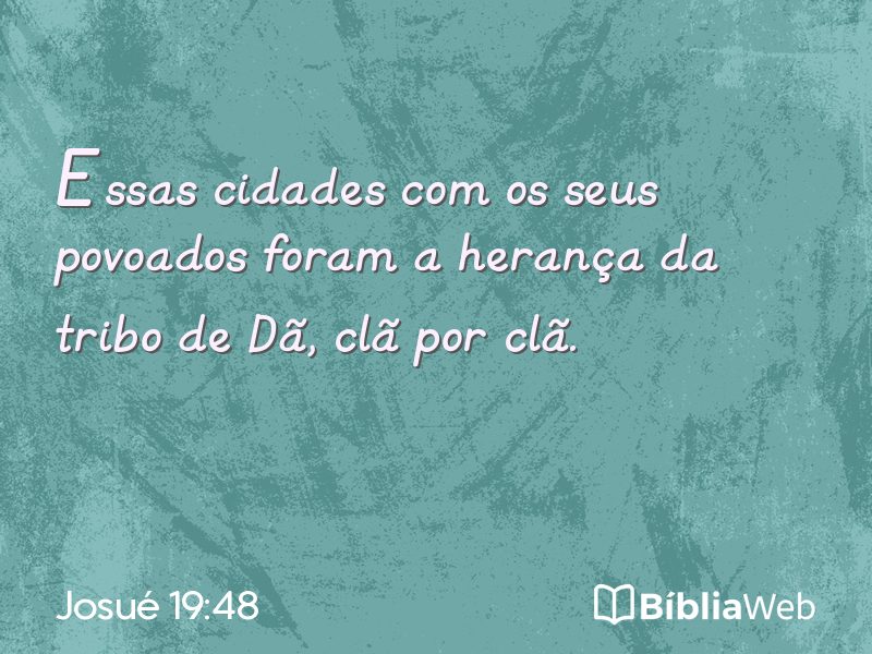 Josué 19:48 em imagem para compartilhar