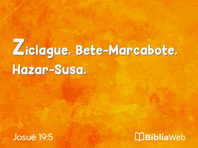Josué 19:5 em imagem para compartilhar