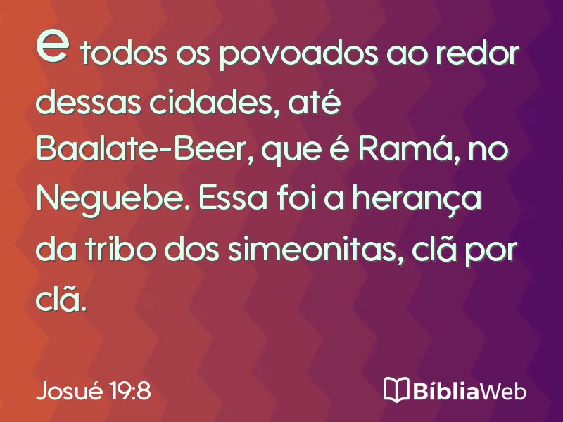 Josué 19:8 em imagem para compartilhar