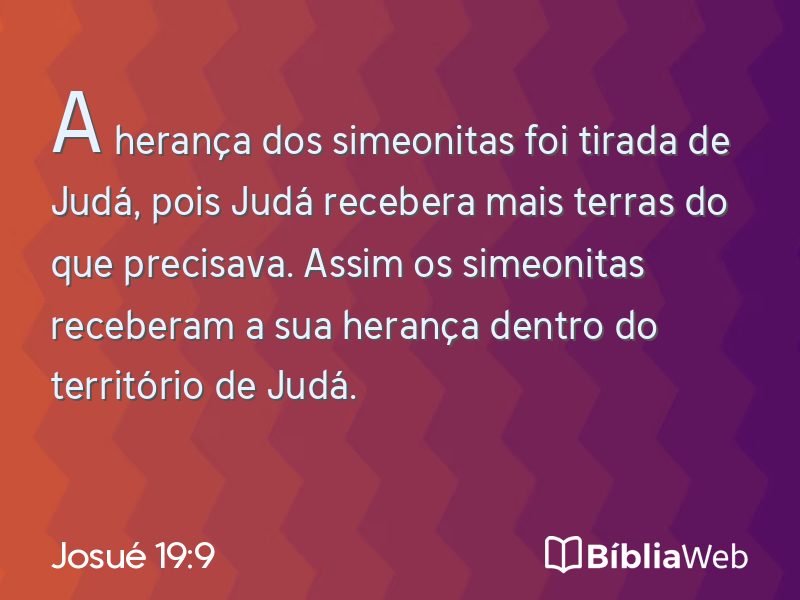 Josué 19:9 em imagem para compartilhar