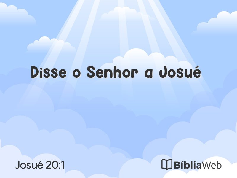 Josué 20:1 em imagem para compartilhar