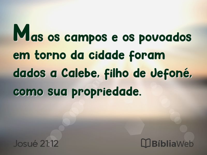 Josué 21:12 em imagem para compartilhar