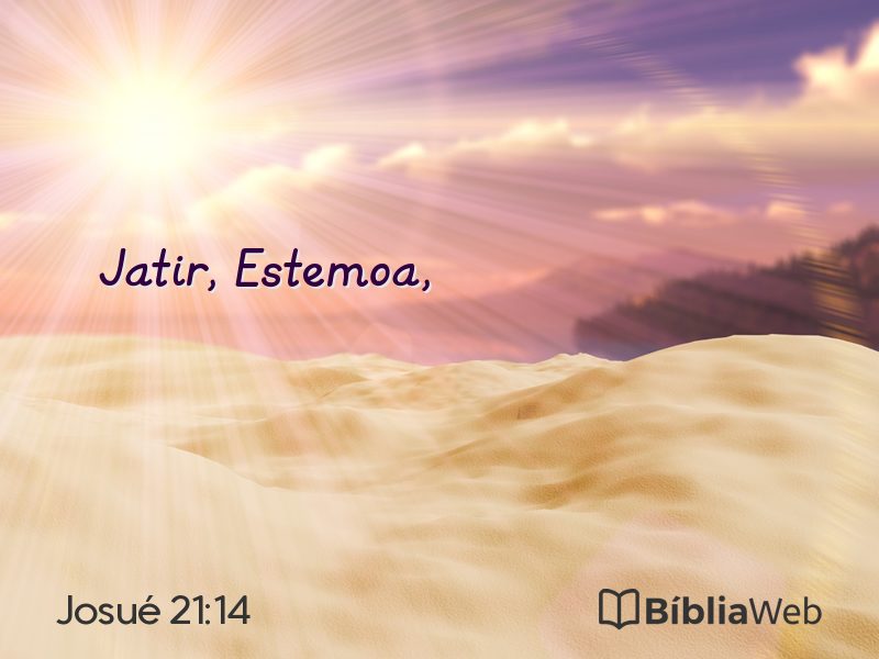 Josué 21:14 em imagem para compartilhar
