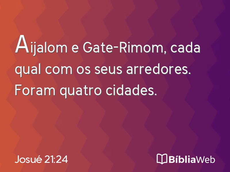 Josué 21:24 em imagem para compartilhar
