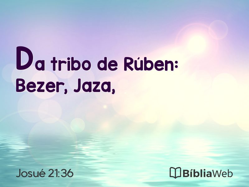 Josué 21:36 em imagem para compartilhar