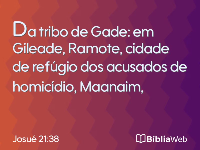 Josué 21:38 em imagem para compartilhar