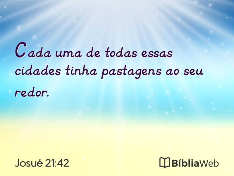 Josué 21:42 em imagem para compartilhar