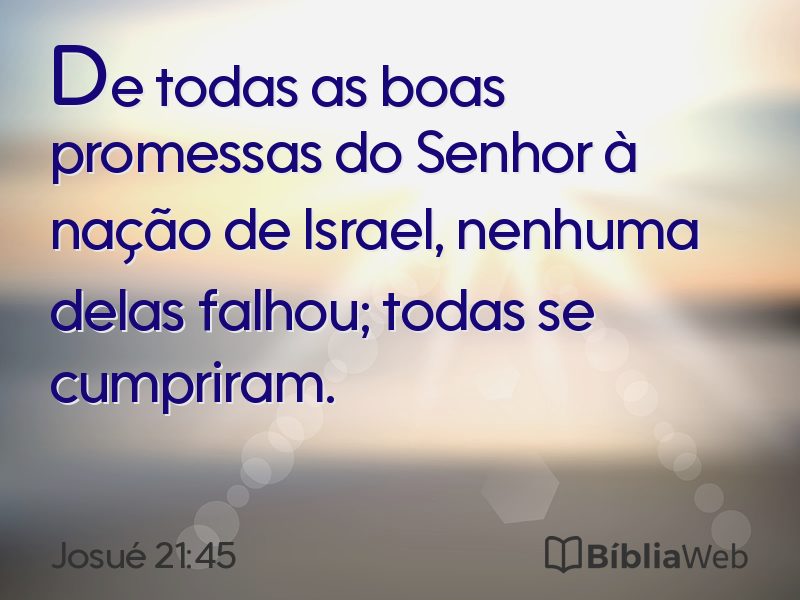 Josué 21:45 em imagem para compartilhar