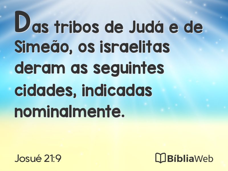 Josué 21:9 em imagem para compartilhar