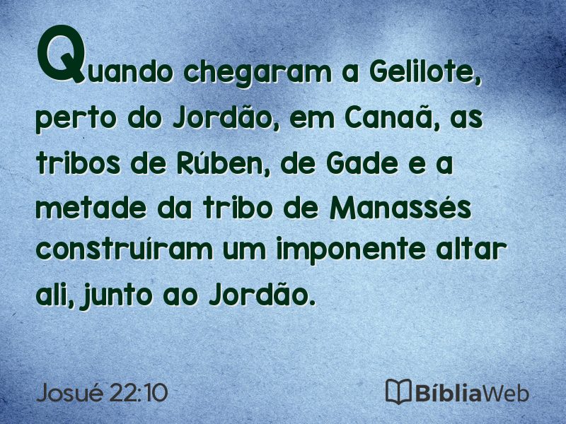 Josué 22:10 em imagem para compartilhar