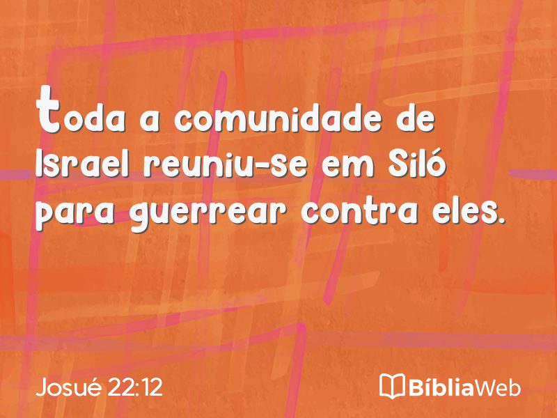 Josué 22:12 em imagem para compartilhar