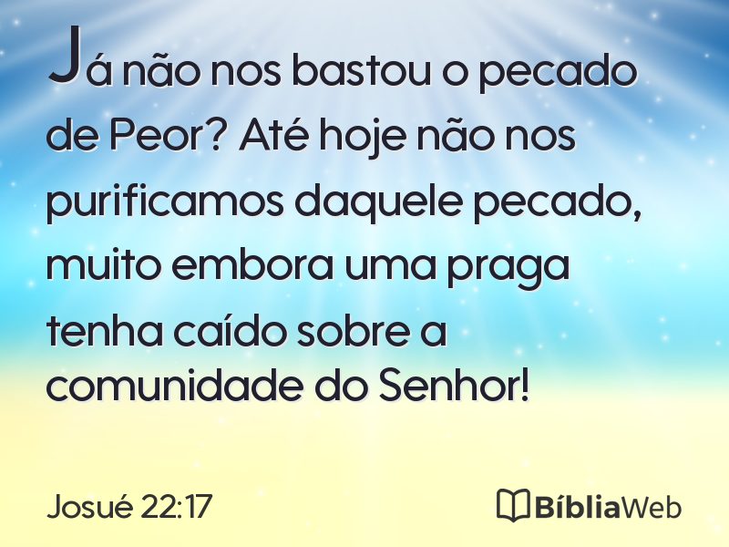 Josué 22:17 em imagem para compartilhar