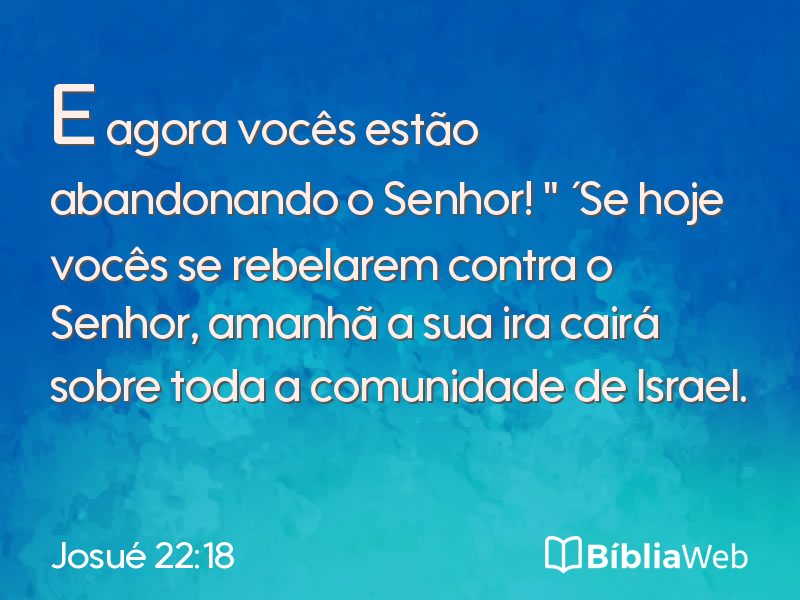 Josué 22:18 em imagem para compartilhar