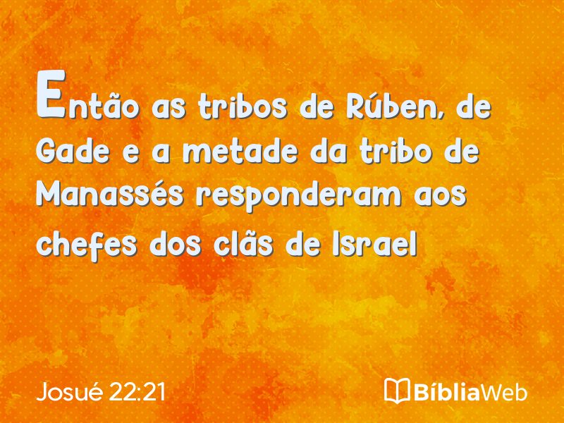 Josué 22:21 em imagem para compartilhar