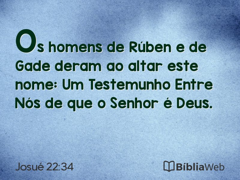 Josué 22:34 em imagem para compartilhar