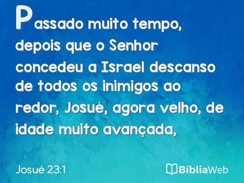 Josué 23:1 em imagem para compartilhar