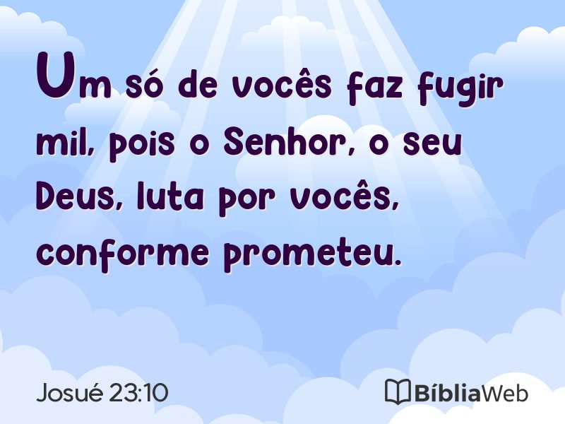 Josué 23:10 em imagem para compartilhar