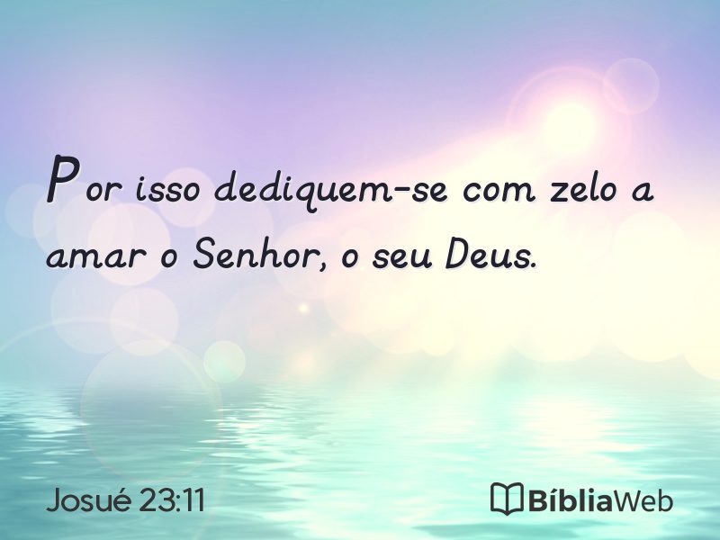 Josué 23:11 em imagem para compartilhar