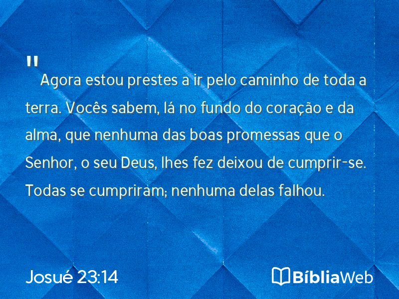 Josué 23:14 em imagem para compartilhar
