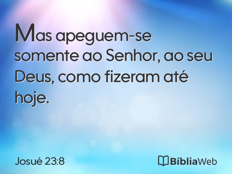Josué 23:8 em imagem para compartilhar