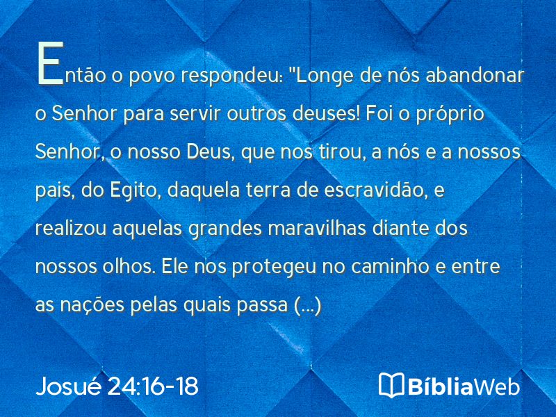 Josué 24:16-18 em imagem para compartilhar