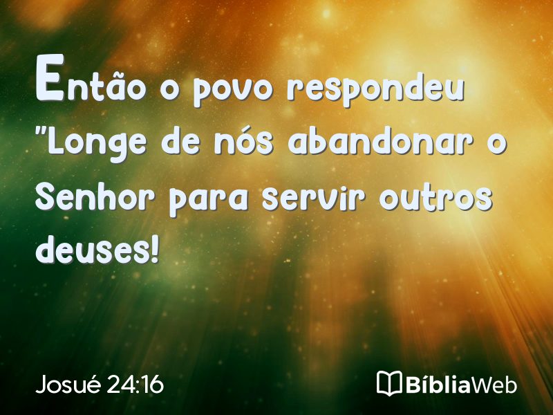 Josué 24:16 em imagem para compartilhar