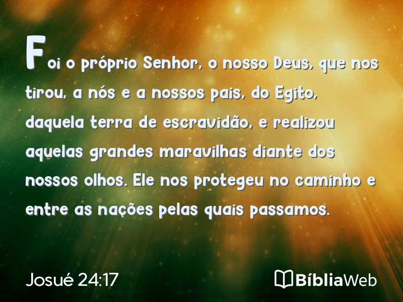 Josué 24:17 em imagem para compartilhar