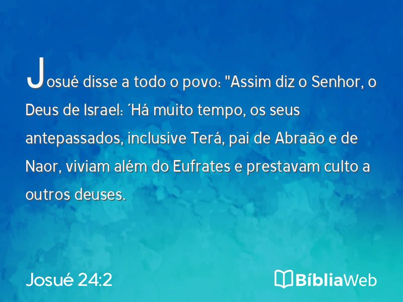 Josué 24:2 em imagem para compartilhar