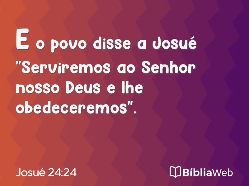 Josué 24:24 em imagem para compartilhar
