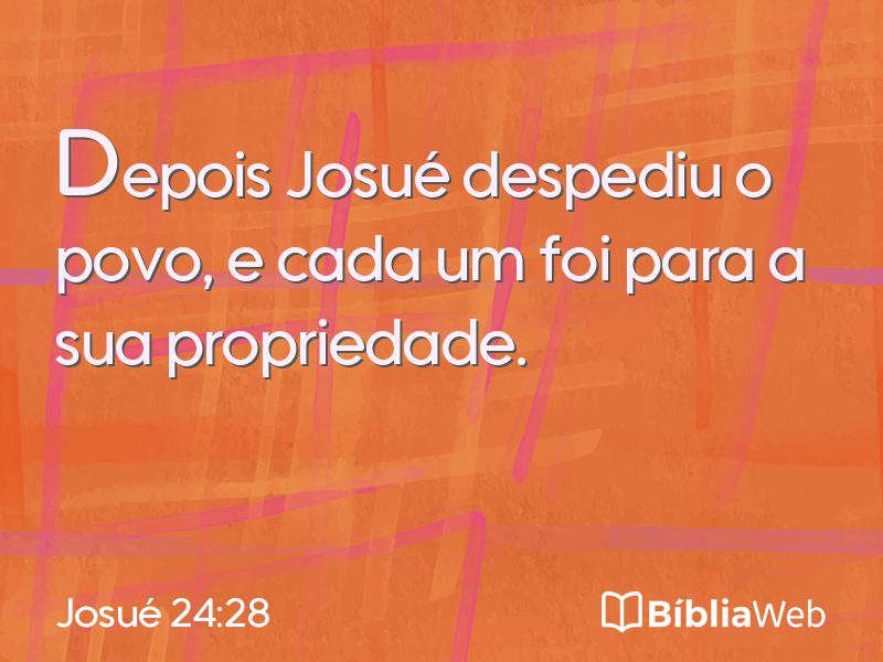 Josué 24:28 em imagem para compartilhar