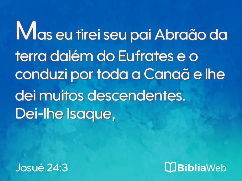 Josué 24:3 em imagem para compartilhar