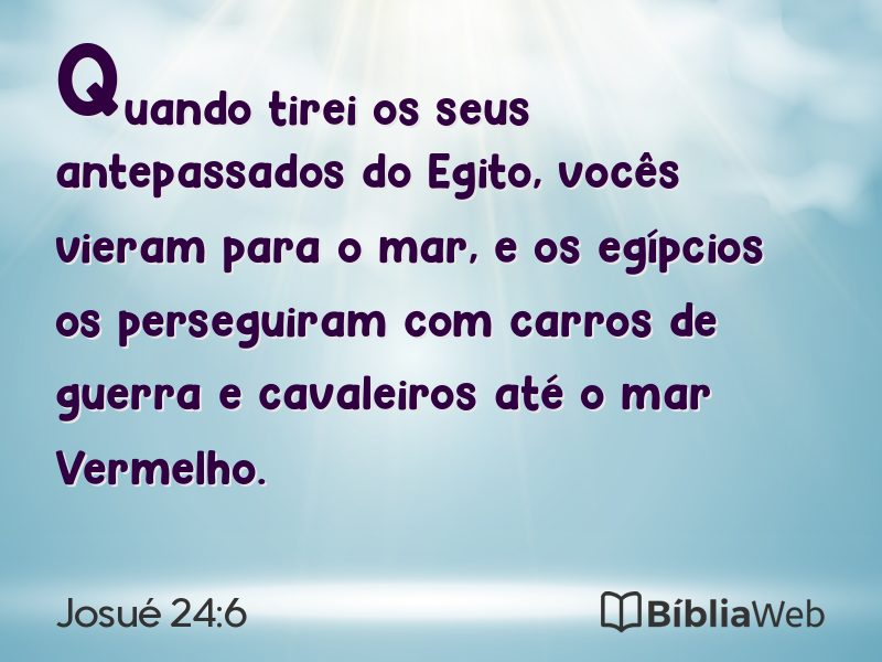 Josué 24:6 em imagem para compartilhar