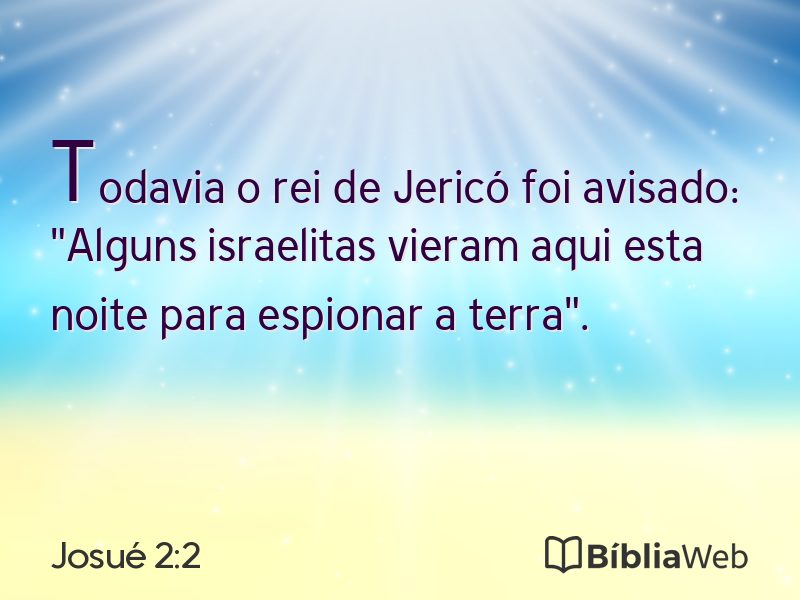 Josué 2:2 em imagem para compartilhar