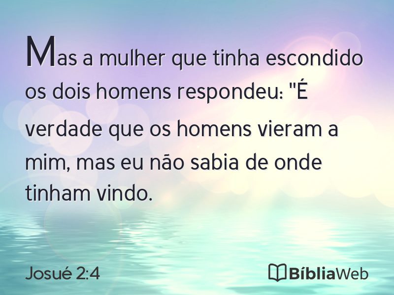 Josué 2:4 em imagem para compartilhar