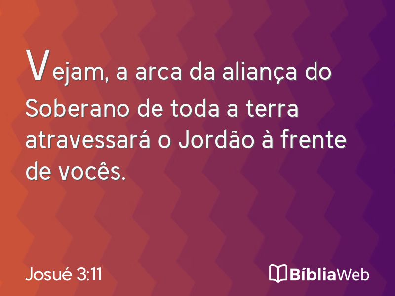 Josué 3:11 em imagem para compartilhar