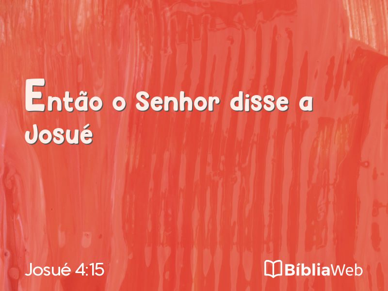 Josué 4:15 em imagem para compartilhar