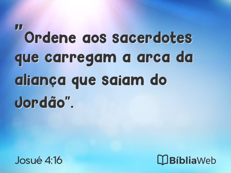Josué 4:16 em imagem para compartilhar
