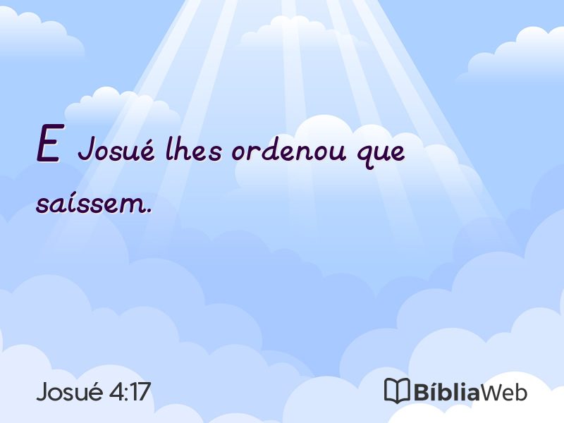 Josué 4:17 em imagem para compartilhar