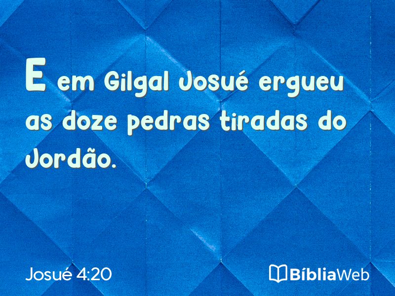 Josué 4:20 em imagem para compartilhar