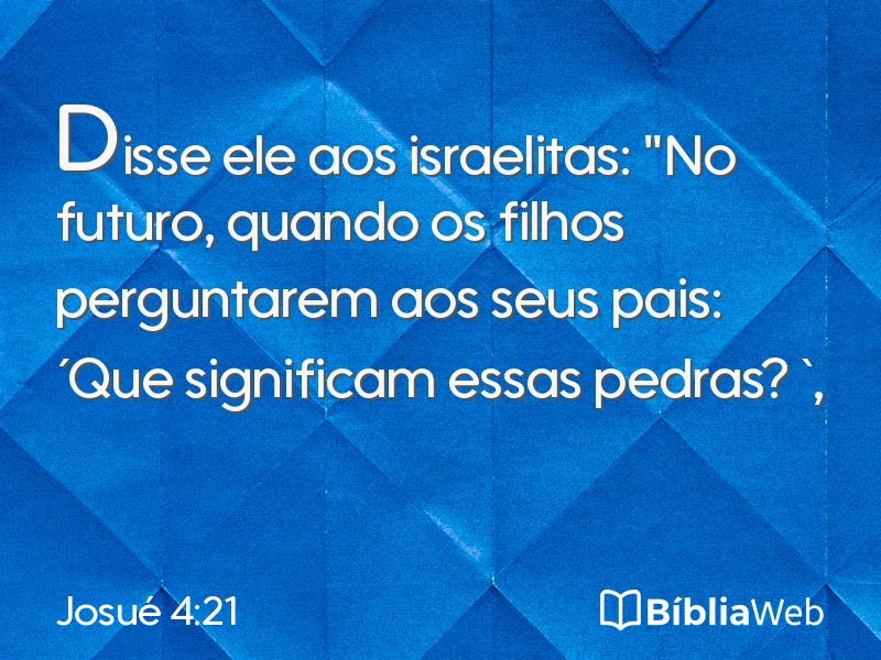 Josué 4:21 em imagem para compartilhar