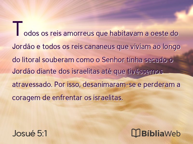 Josué 5:1 em imagem para compartilhar