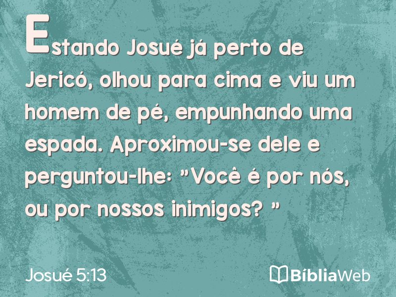 Josué 5:13 em imagem para compartilhar
